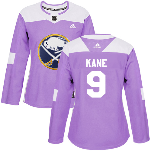 Adidas Sabres #9 Evander Kane Purple Authentic Fights Cancer Women's Stitched NHL Jersey